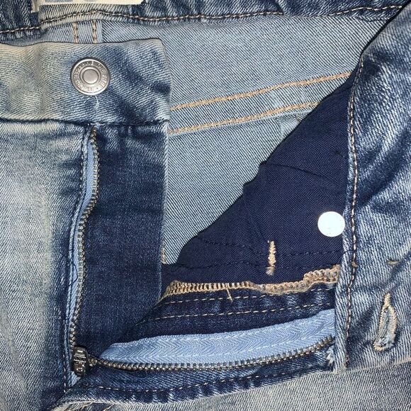 Free People Women Light Blue Stretch Zippered Pocketed Skinny High Waist Jeans 2 - Picture 9 of 9